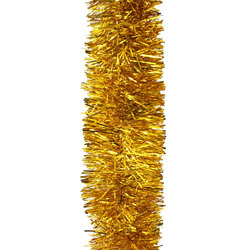 10m  GOLD  Christmas Tinsel  -  75mm wide