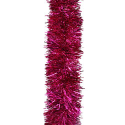 5m  HOT PINK Christmas Tinsel  - 75mm wide