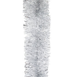 5M  SILVER Christmas Tinsel  - 100mm  wide