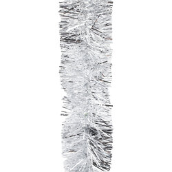 5m  SILVER  Christmas Tinsel   -  75mm wide