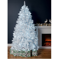 cool white pre lit christmas tree