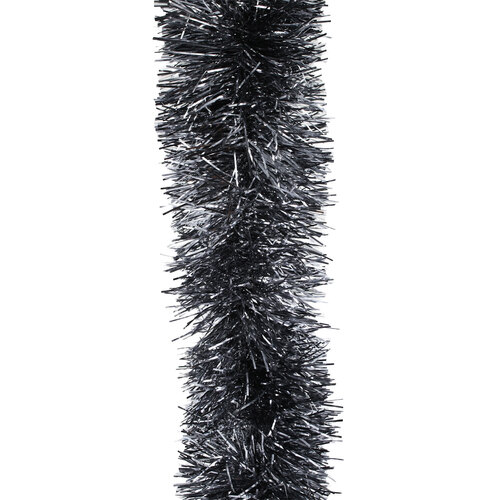 10m GREY Christmas Tinsel 100mm wide