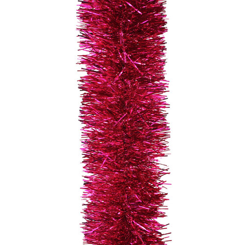 10m HOT PINK Christmas Tinsel 100mm wide