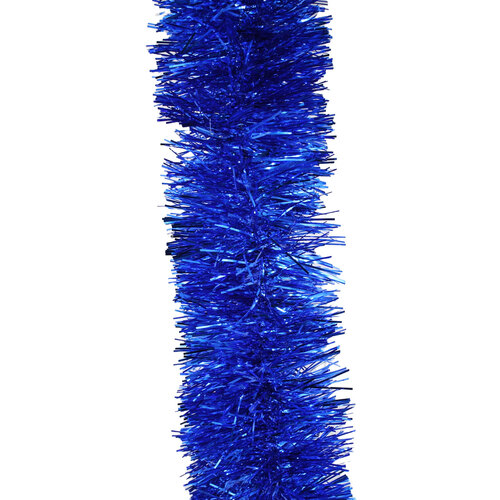10m MID BLUE Christmas Tinsel 100mm wide