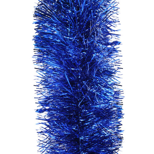 10m MID BLUE Christmas Tinsel 150mm wide