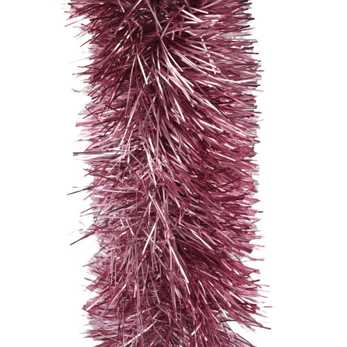 25m Frosted PINK Christmas Tinsel 150mm wide