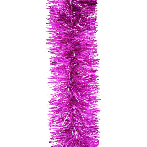 50m BARBIE PINK Christmas Tinsel 150mm wide