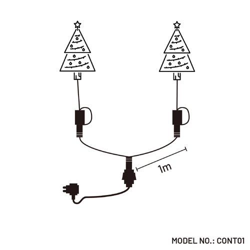 Christmas Y Cable Connector 