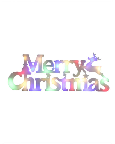 Multicolour Merry Christmas Battery Operated Sign