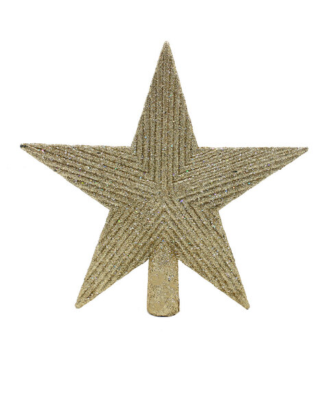 LARGE Champagne TREE TOPPER STAR 195mm