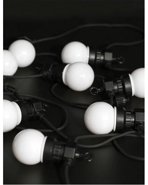 RGB 10 Opal Globe Led Festoon Light 5m