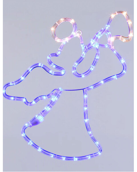 LED Christmas Motif Angel Blue & Yellow