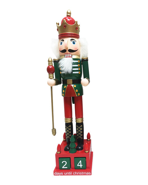 THE GREEN CHRISTMAS COUNTDOWN Nutcrackers 40cm