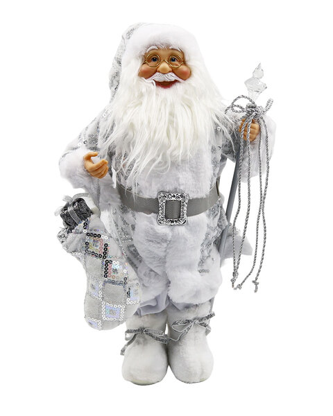 Santa Clause 50cm Silver and White