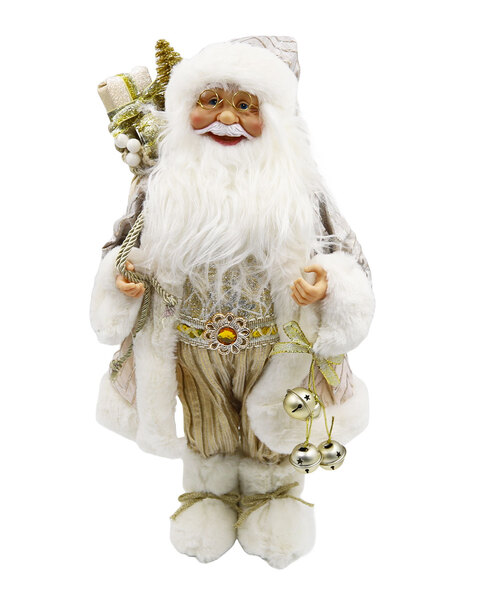 Santa Claus 50cm Champagne and White