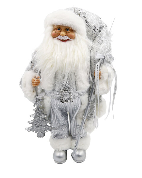 Santa Claus 50cm Silver White