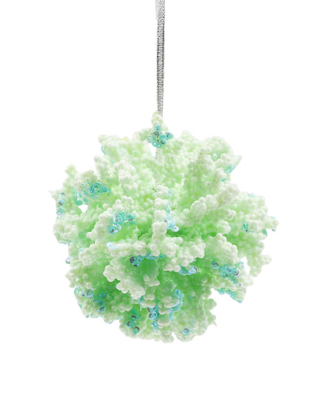 Blue Coral Hanging Foam Bauble 10cm