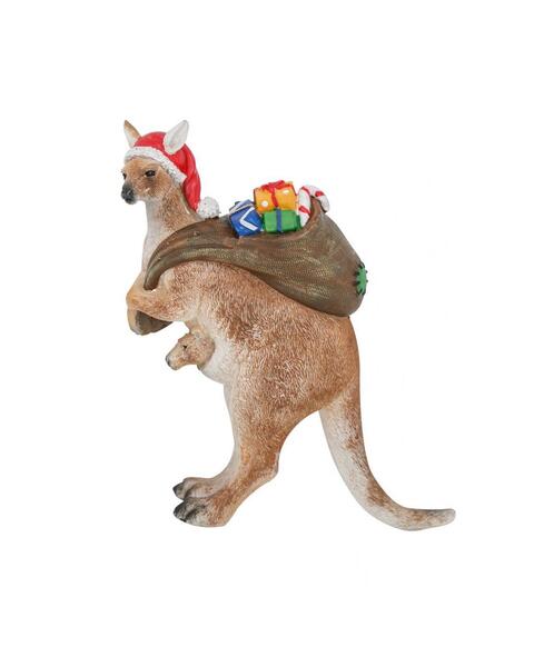 Christmas Kangaroo 16cm with Presents
