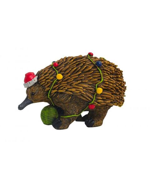 Christmas Echidna 14cmx Hanging Decoration