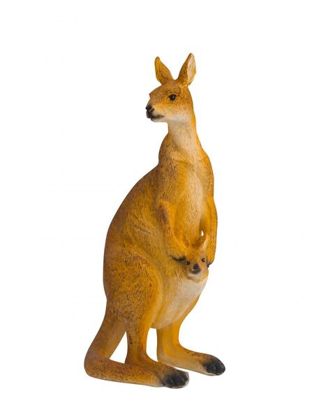 Aussie Figurine Kangaroo Mum & Joey 15cm