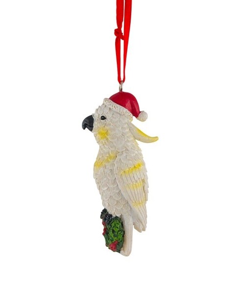 Aussie Figurine Christmas Cockatoo with Hat 7.5cm