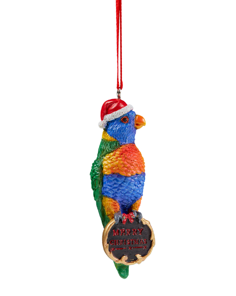 Aussie Christmas Decoration Rainbow Lorikeet 9.5cm