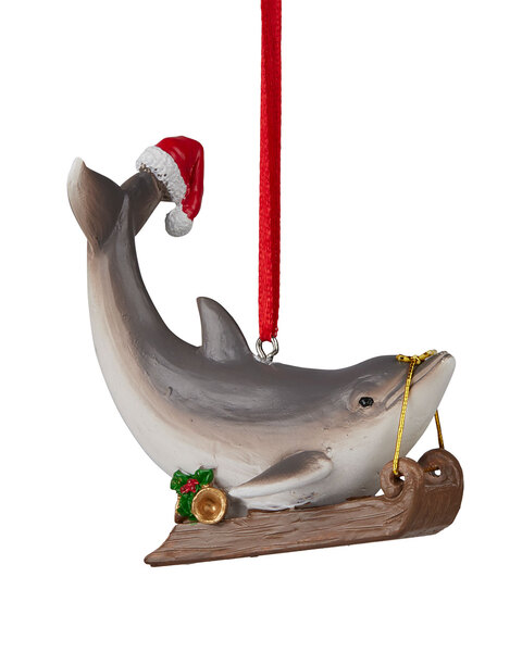 Australian Tree Decoration Dolphin 8cmH