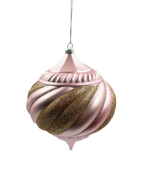 Pink Christmas Onion Finial 190mm