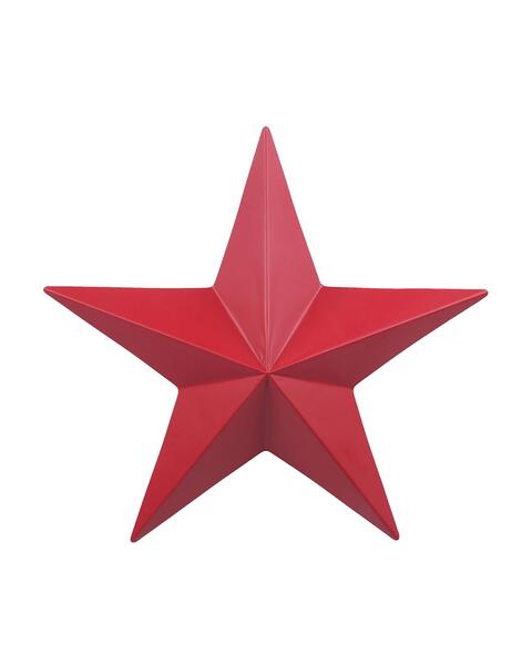 Red Metal Star Hanging Ornament 31.5cm