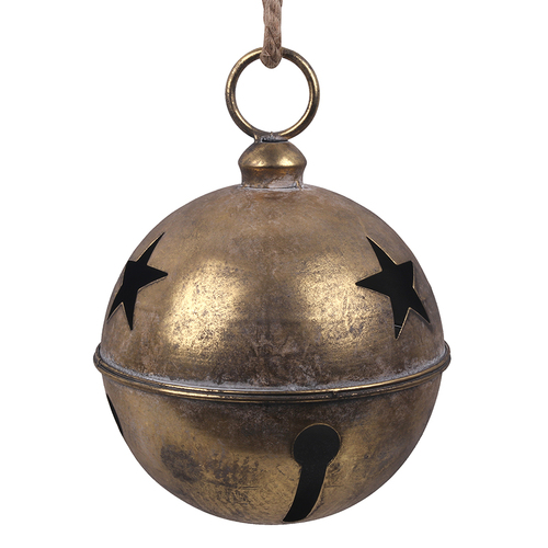 Antique Gold Metal Bell 24cm