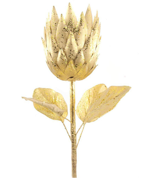 Gold Protea Christmas Tree Pick 69cm