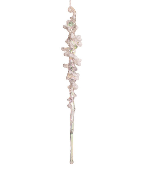 30cm Iridescent Acrylic Christmas Tree Hanging Icicle Ornament