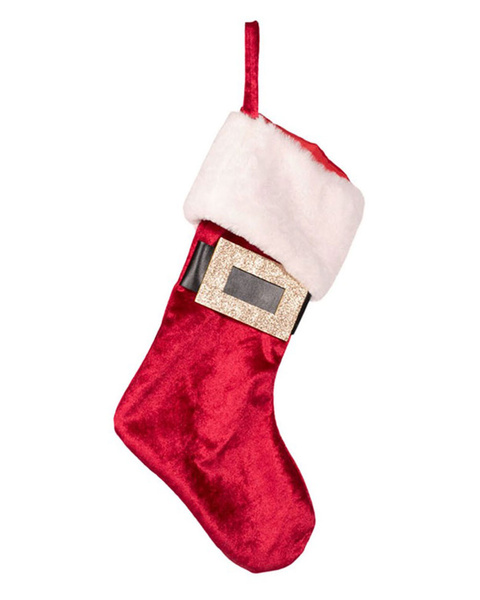 Santa Belt Christmas Stocking 51cm