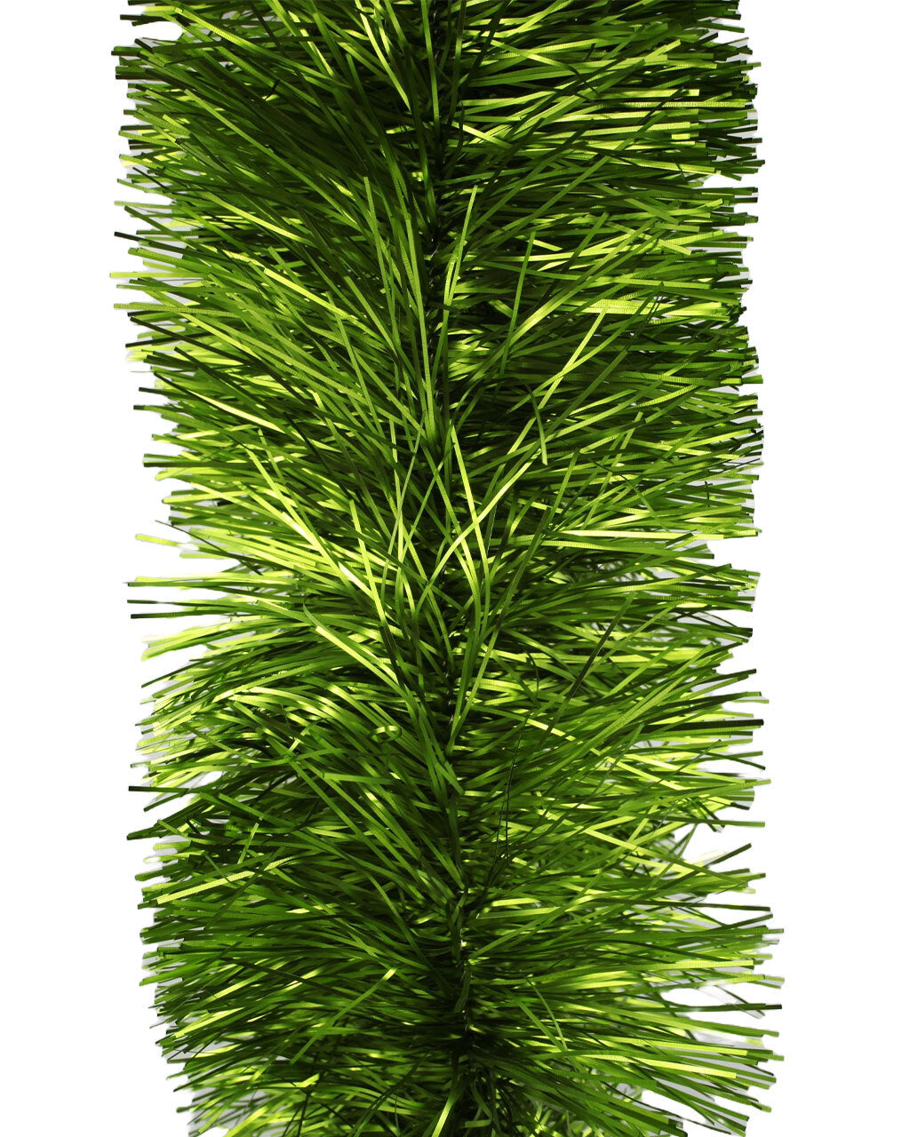 10m APPLE GREEN Christmas Tinsel 150mm wide