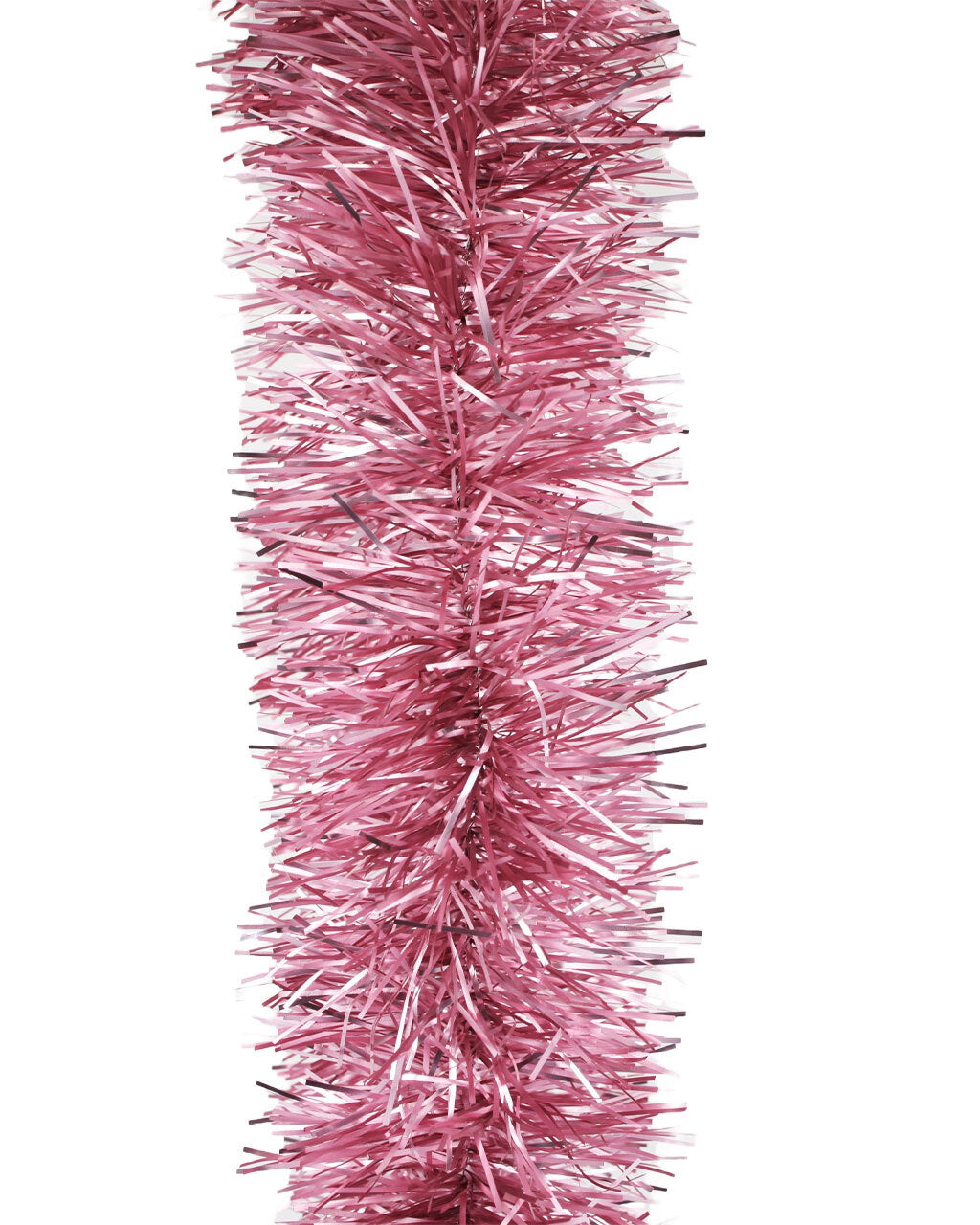 10m FROSTED PINK Christmas Tinsel 100mm wide