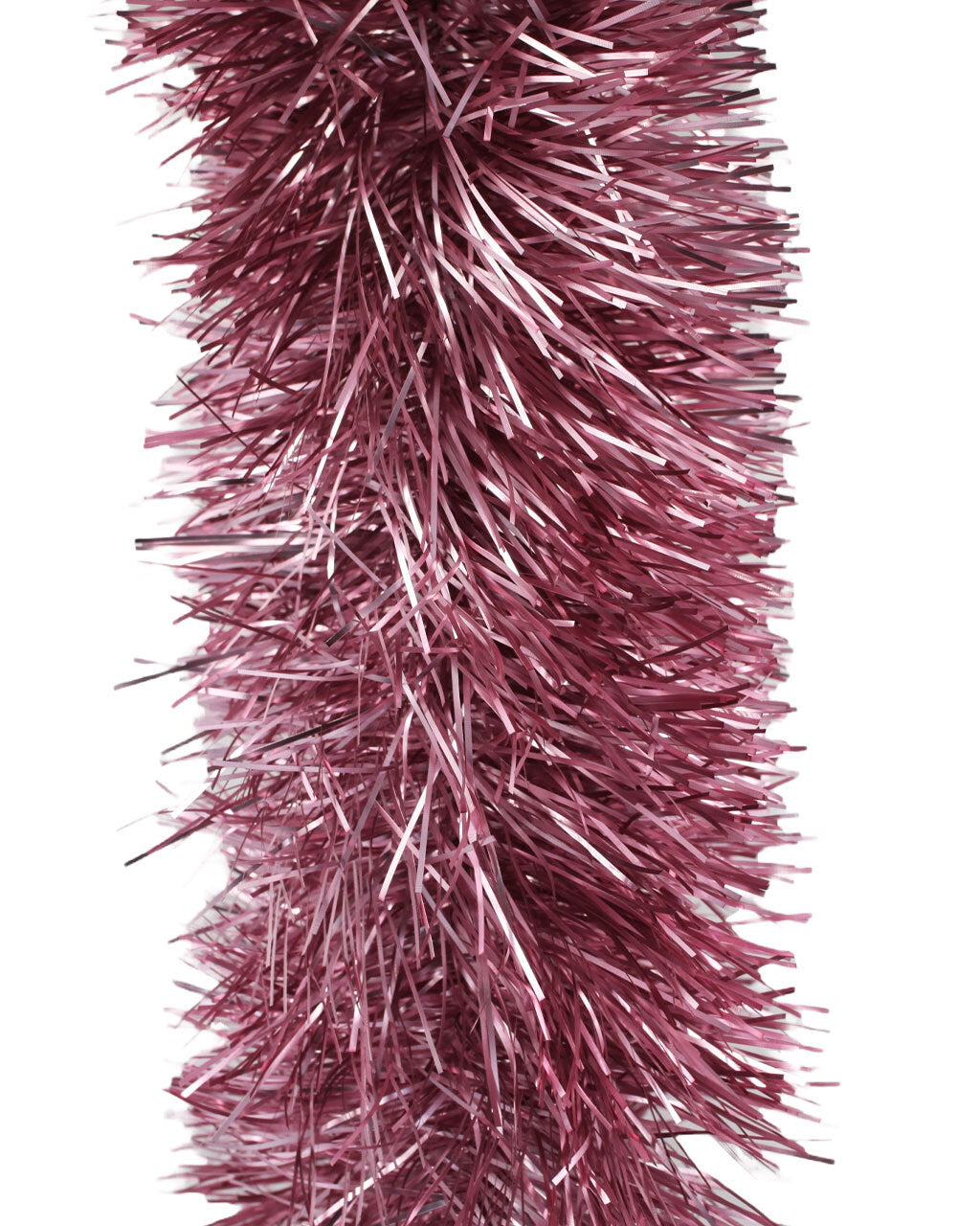 10m FROSTED PINK Christmas Tinsel 150mm wide