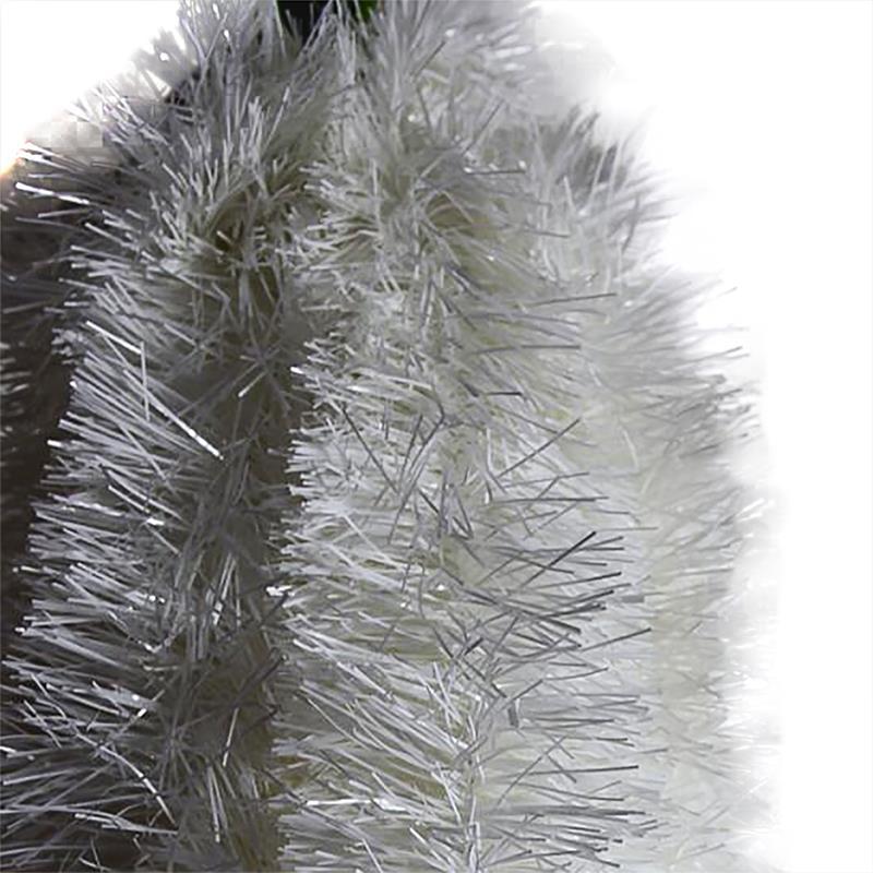10m WHITE Christmas Tinsel  150mm wide