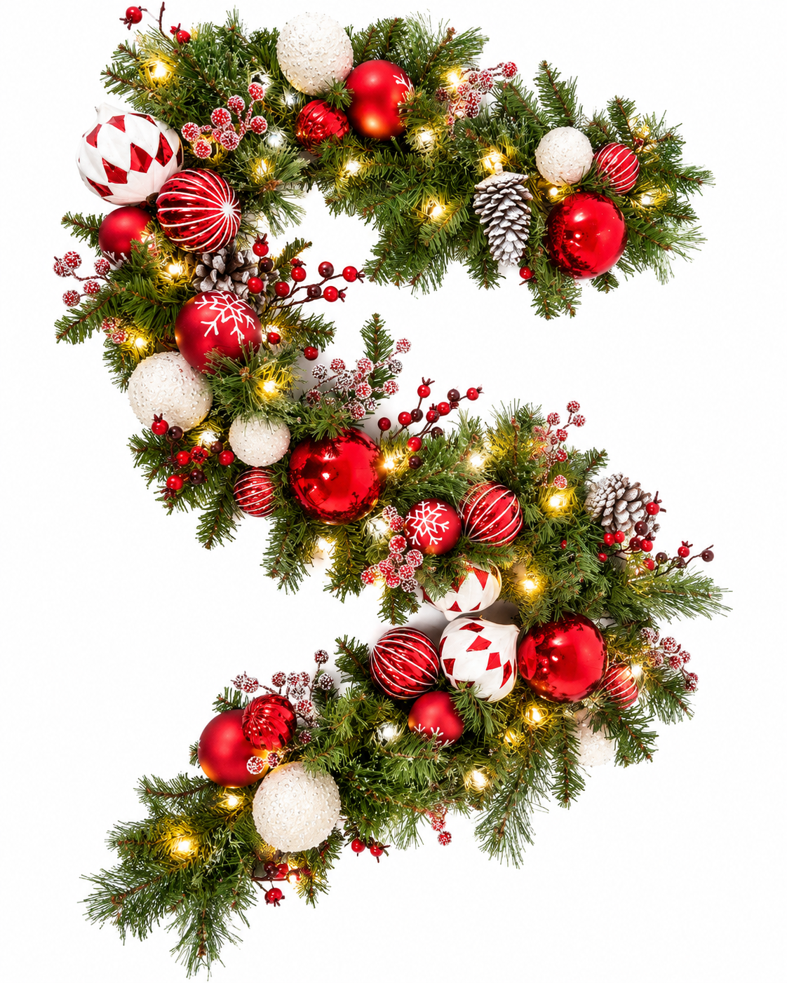 Peppermint Lane Christmas Garland - 1.8m / 6ft