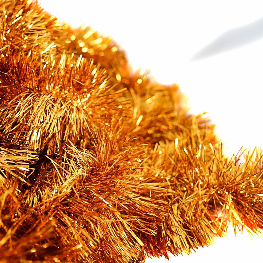 2.5m ORANGE Christmas Tinsel 100mm wide