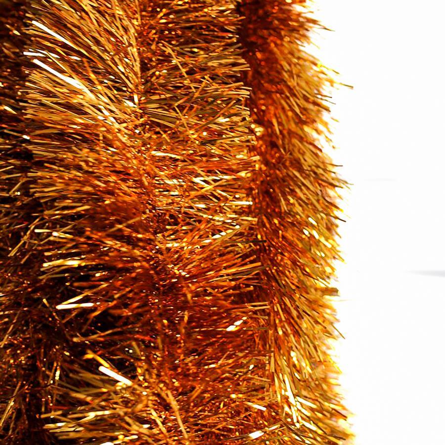 2.5m ORANGE Christmas Tinsel 75mm wide