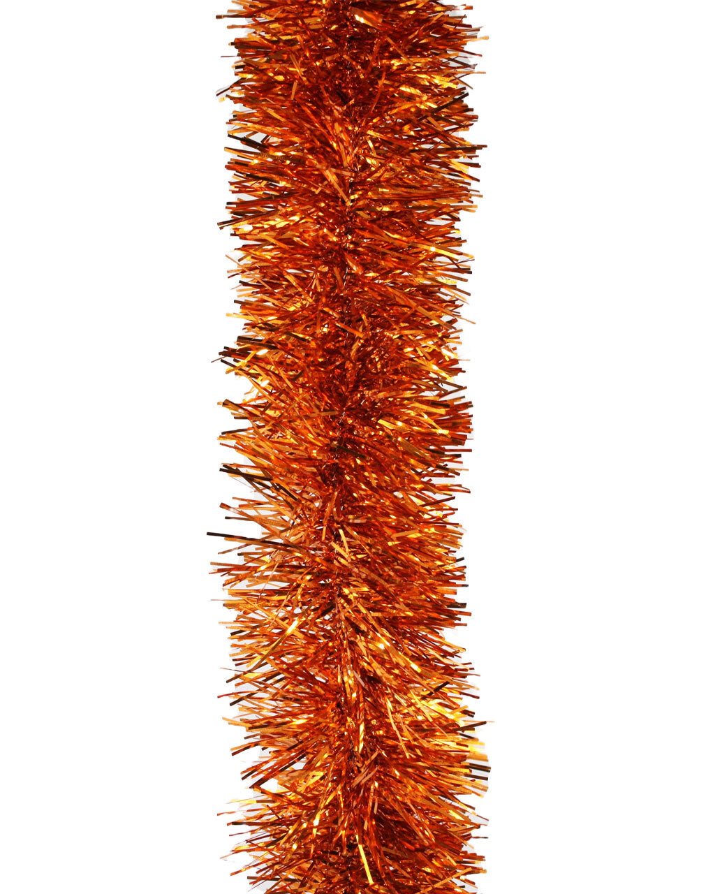 2.5m ORANGE Christmas Tinsel 75mm wide