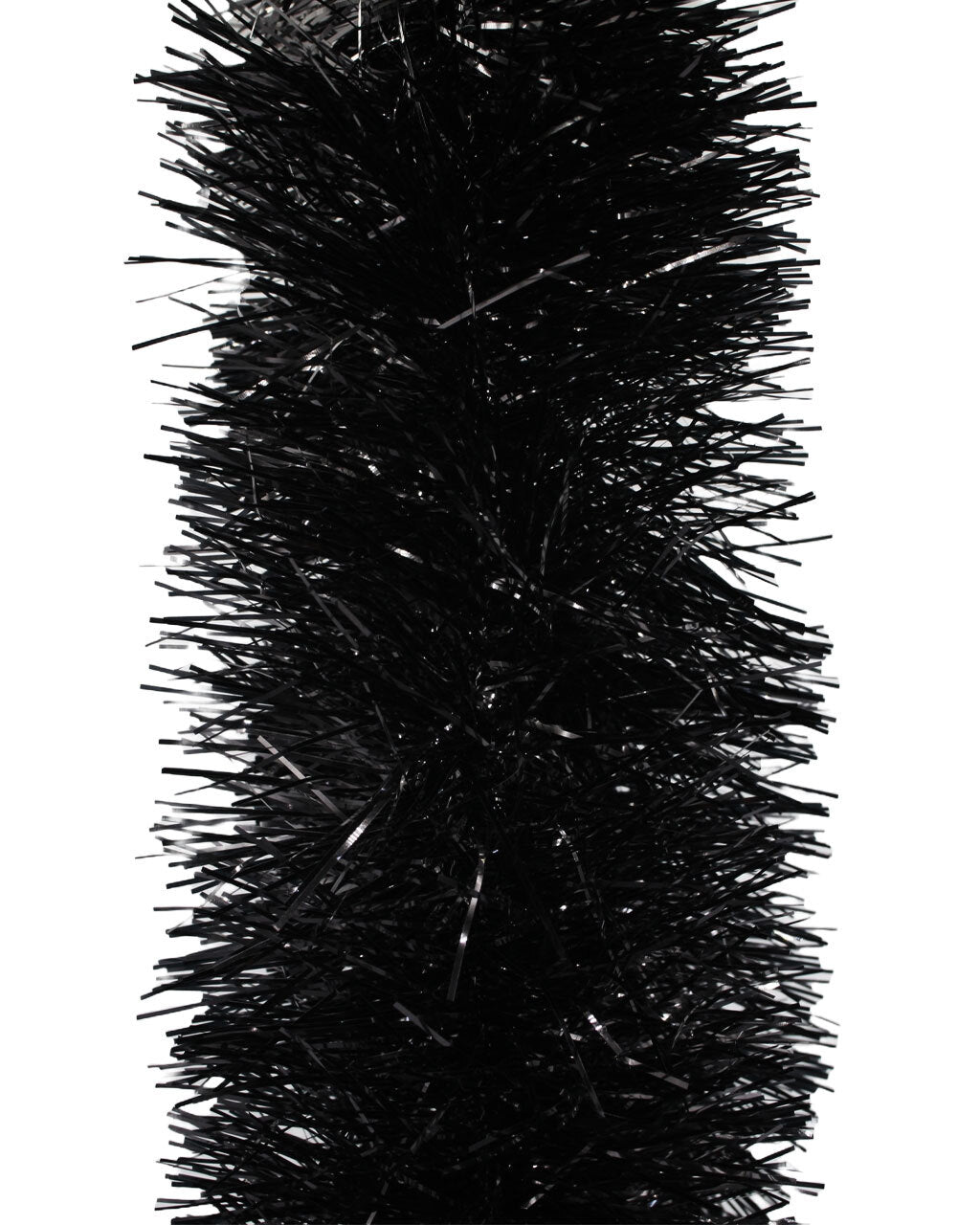 200m BLACK Christmas Tinsel 150mm wide