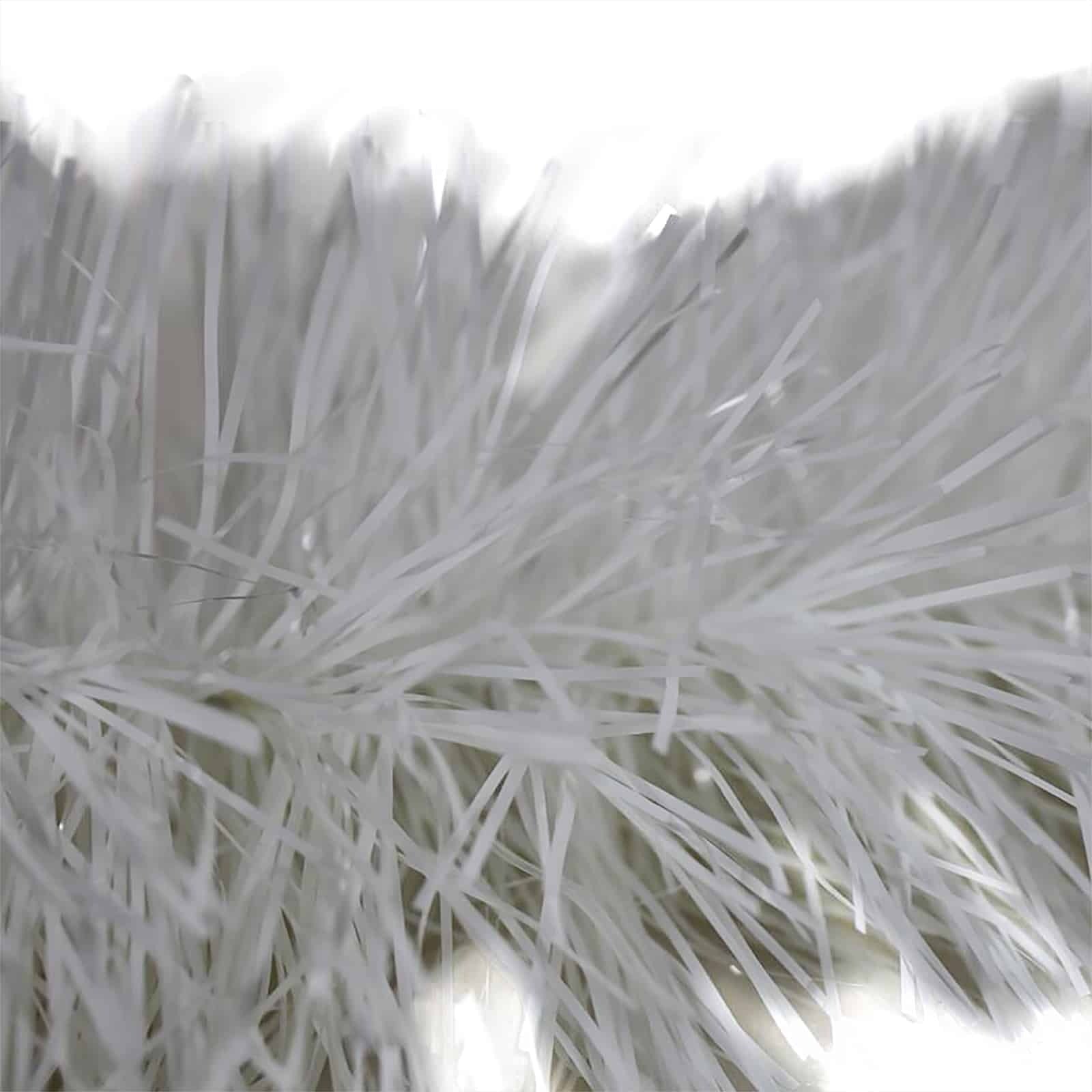 200m WHITE Christmas Tinsel 150mm wide