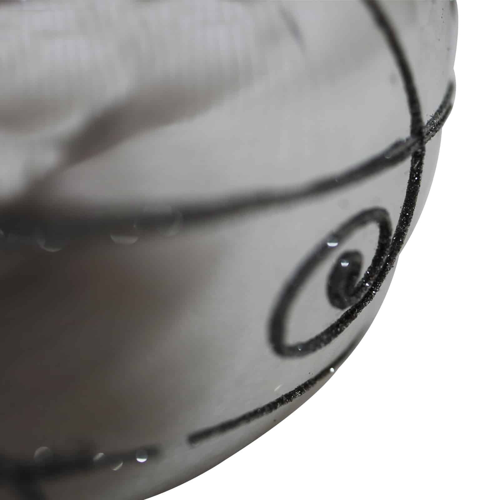 200mm Christmas Decorative Swirl Bauble Silver
