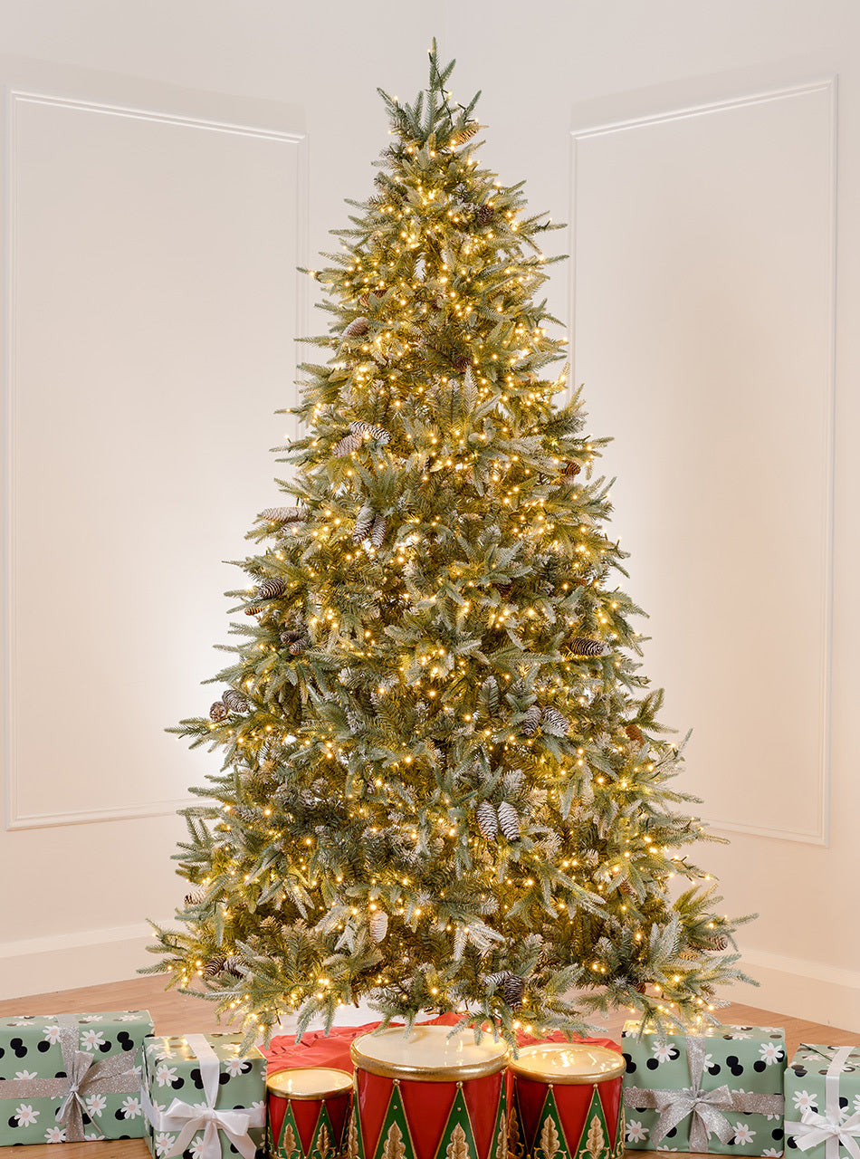 Birmingham Frosted Fir 7.5ft/225cm Pre-Lit Christmas Tree