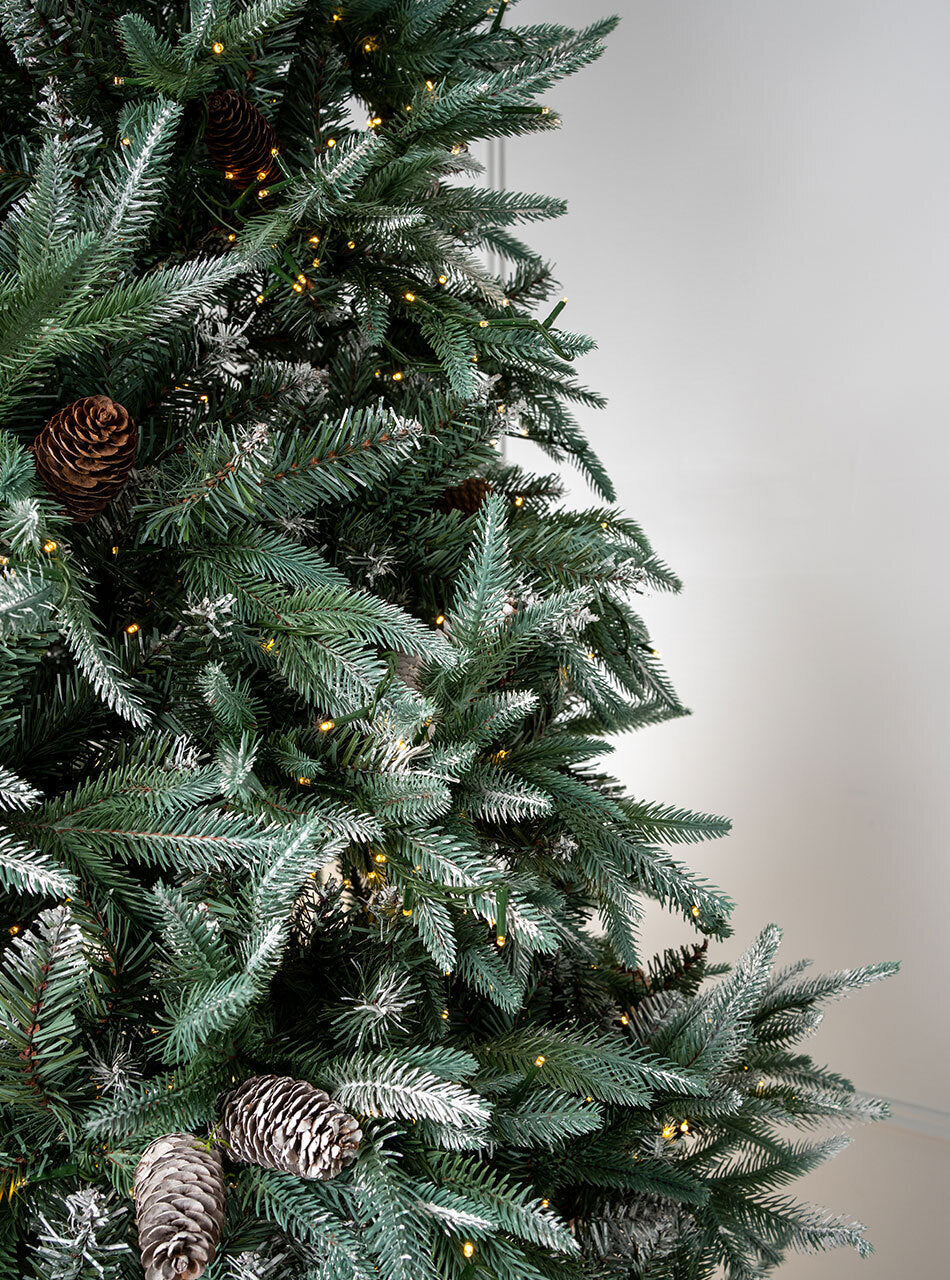 Birmingham Frosted Fir 7.5ft/225cm Pre-Lit Christmas Tree