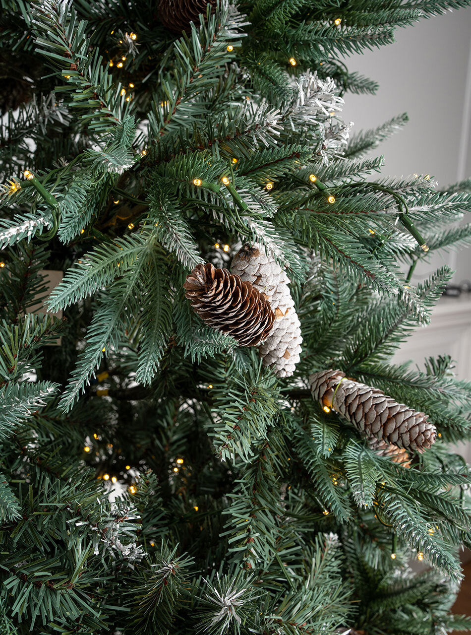 Birmingham Frosted Fir 7.5ft/225cm Pre-Lit Christmas Tree