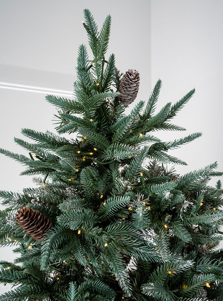 Birmingham Frosted Fir 7.5ft/225cm Pre-Lit Christmas Tree