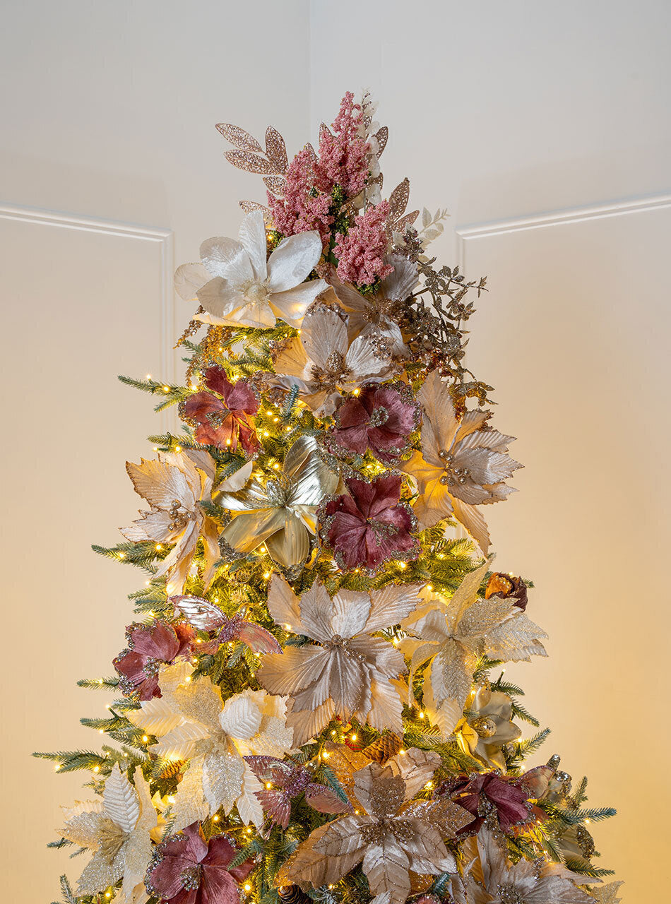 Birmingham Frosted Fir 7.5ft/225cm Pre-Lit Christmas Tree
