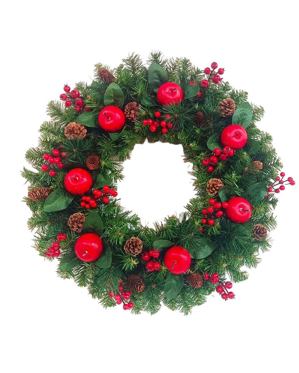 Orchard Evergreen Wreath 71cm Green Pre Decorated